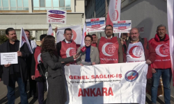 Halk sağlığı fonksiyonundan protesto: Hayır için verdiğiniz zamları kabul etmiyoruz