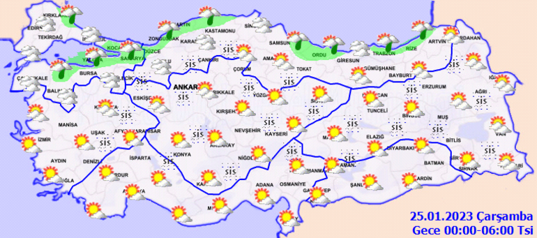 Meteoroloji'den yeni hava raporu Bugün (25 Ocak) hava nasıl olacak, yağmur var mı Kocaeli, Sakarya, Yalova ve İstanbul'a son dakika uyarısı