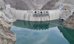 Sular altında kalan Yuseveli Barajı'nda su seviyesi 145 metreye ulaştı