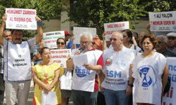 KESK Antalya'da iş bıraktı