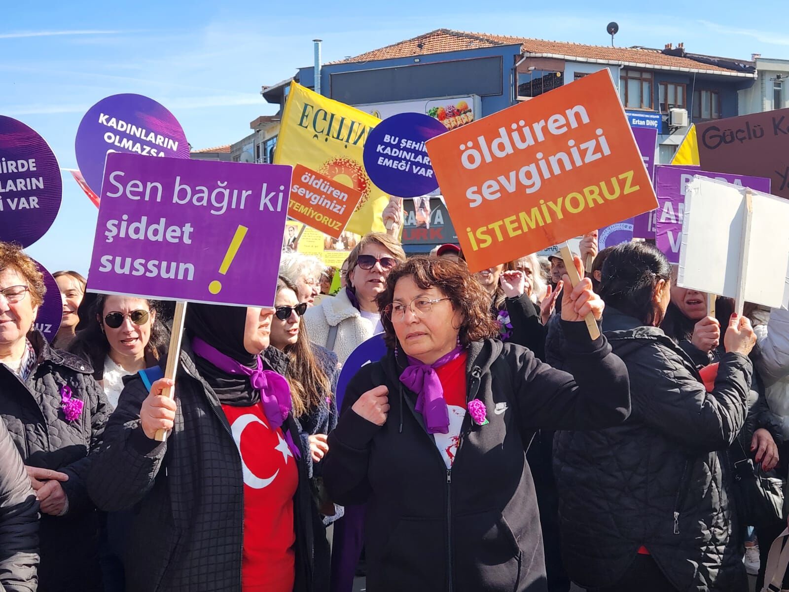 Tekirdağ'da Kadınlar 8 Mart’ta Uyardı (2)